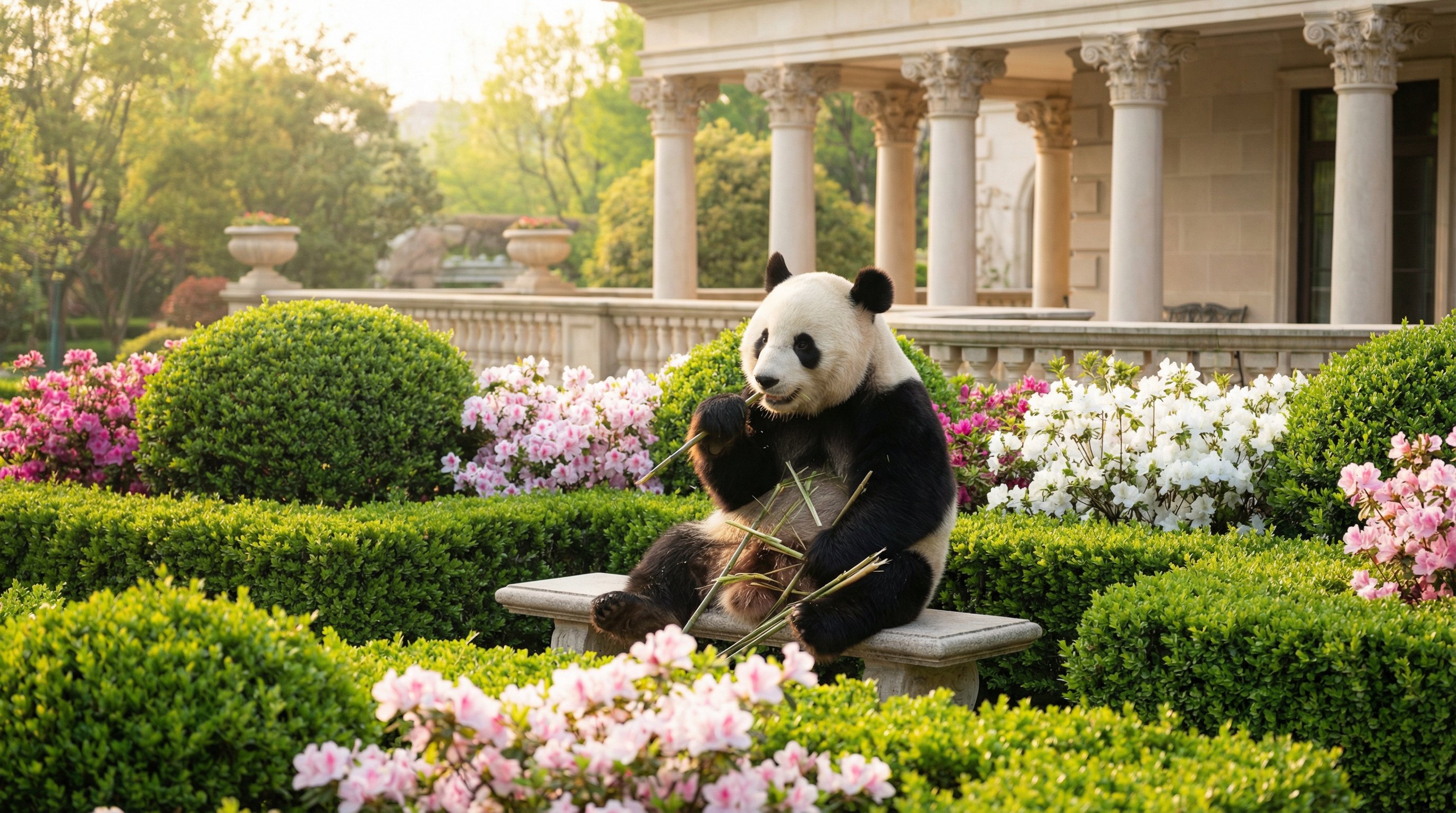 大熊猫竹林嘻戏 - 蜜芽独家高清视频纪录